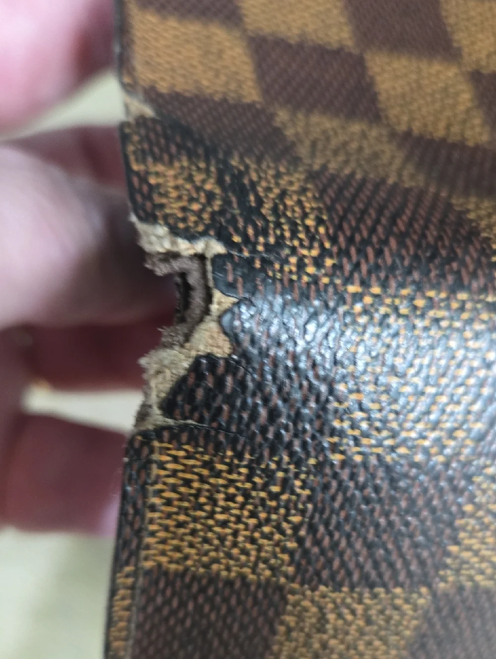 Louis Vuitton Brown Damier Canvas Men's Bifold Wallet